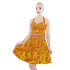 Beer Alcohol Drink Drinks Halter Party Swing Dress  by Ket1n9