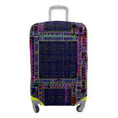 Cad Technology Circuit Board Layout Pattern Luggage Cover (small) by Ket1n9