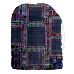 Cad Technology Circuit Board Layout Pattern Drawstring Pouch (3xl) by Ket1n9