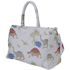 Dinosaur Art Pattern Duffel Travel Bag by Ket1n9