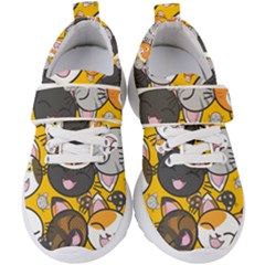 Cats Cute Kitty Kitties Kitten Kids  Velcro Strap Shoes by Ket1n9