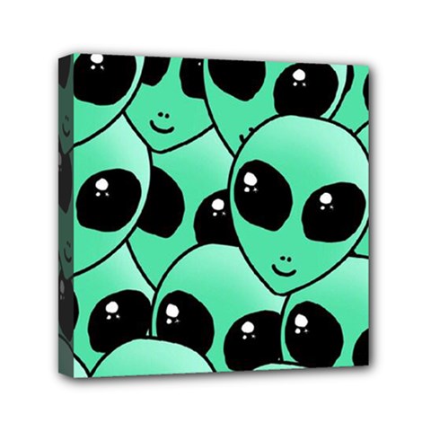 Art Alien Pattern Mini Canvas 6  X 6  (stretched) by Ket1n9