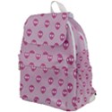 Alien Pattern Pink Top Flap Backpack View1