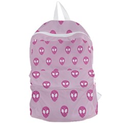 Alien Pattern Pink Foldable Lightweight Backpack by Ket1n9