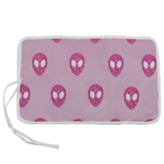 Alien Pattern Pink Pen Storage Case (m) by Ket1n9