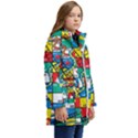 Snakes And Ladders Kids  Hooded Longline Puffer Jacket View2