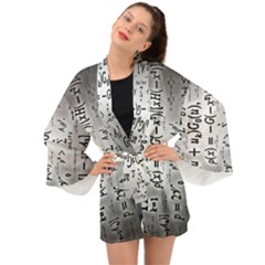 Science Formulas Long Sleeve Kimono by Ket1n9