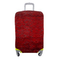 Red Grunge Texture Black Gradient Luggage Cover (small) by Ket1n9