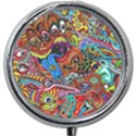 Art Color Dark Detail Monsters Psychedelic Mini Round Pill Box View1