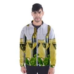 White Wine Red Wine The Bottle Men s Windbreaker by Ket1n9