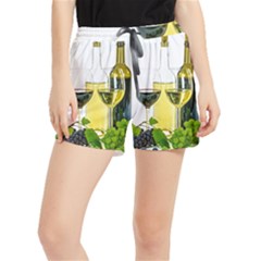 White Wine Red Wine The Bottle Women s Runner Shorts by Ket1n9