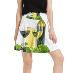 White Wine Red Wine The Bottle Waistband Skirt by Ket1n9