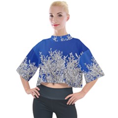 Crown Aesthetic Branches Hoarfrost Mock Neck T-shirt by Ket1n9