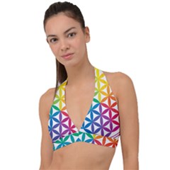 Heart Energy Medicine Halter Plunge Bikini Top by Ket1n9