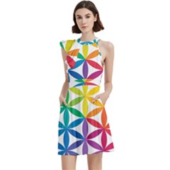 Heart Energy Medicine Cocktail Party Halter Sleeveless Dress With Pockets by Ket1n9