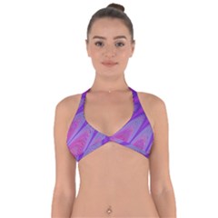 Purple Star Sun Sunshine Fractal Halter Neck Bikini Top by Ket1n9