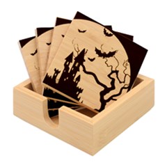 Halloween Night Terrors Bamboo Coaster Set by Ket1n9