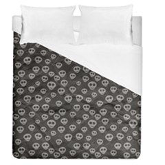 Skull Halloween Background Texture Duvet Cover (queen Size) by Ket1n9