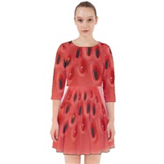 Seamless Background With Watermelon Slices Smock Dress by Ket1n9