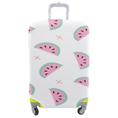 Fresh Watermelon Slices Texture Luggage Cover (medium) by Ket1n9