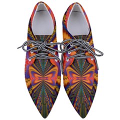 Casanova Abstract Art-colors Cool Druffix Flower Freaky Trippy Pointed Oxford Shoes by Ket1n9