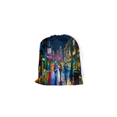 Abstract Vibrant Colour Cityscape Drawstring Pouch (xs) by Ket1n9