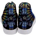 Stained Glass Rose Window In France s Strasbourg Cathedral Women s Mid-Top Canvas Sneakers View4