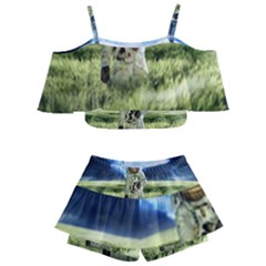 Astronaut Kids  Off Shoulder Skirt Bikini by Ket1n9