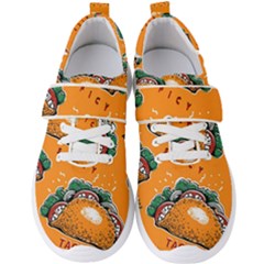 Seamless Pattern With Taco Men s Velcro Strap Shoes by Ket1n9