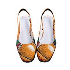 Seamless Pattern With Taco Women s Classic Slingback Heels by Ket1n9