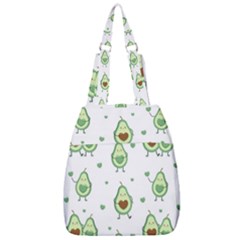 Cute Seamless Pattern With Avocado Lovers Center Zip Backpack by Ket1n9