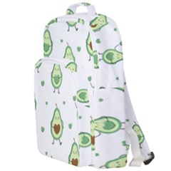 Cute Seamless Pattern With Avocado Lovers Double Compartment Backpack by Ket1n9