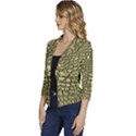 Aligator Skin Women s Casual 3/4 Sleeve Spring Jacket View2