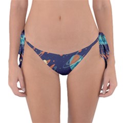 Space Galaxy Planet Universe Stars Night Fantasy Reversible Bikini Bottoms by Ket1n9