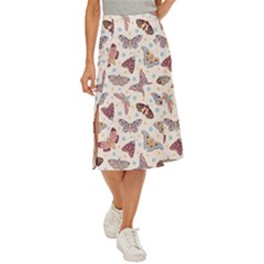 Another Monster Pattern Midi Panel Skirt by Ket1n9