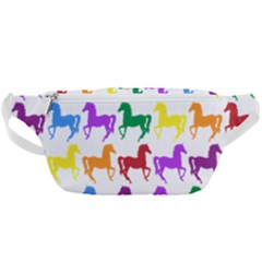 Colorful Horse Background Wallpaper Waist Bag  by Hannah976