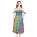 Bubbles Rainbow Colourful Colors Shoulder Tie Bardot Midi Dress View1