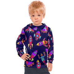 Space Patterns Kids  Hooded Pullover by Hannah976