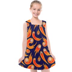 Space Patterns Pattern Kids  Cross Back Dress by Hannah976