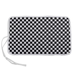 Black And White Checkerboard Background Board Checker Pen Storage Case (m) by Hannah976