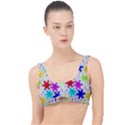 Snowflake Pattern Repeated The Little Details Bikini Top View1