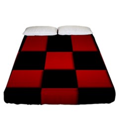 Black And Red Backgrounds- Fitted Sheet (california King Size) by Hannah976