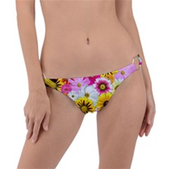 Flowers Blossom Bloom Nature Plant Ring Detail Bikini Bottoms by Hannah976