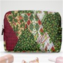 Christmas Quilt Background Make Up Pouch (Medium) View1