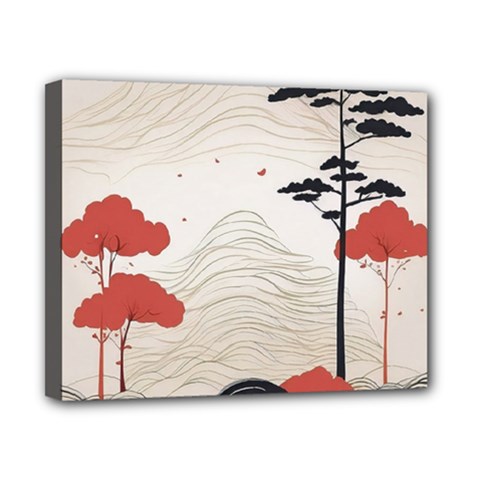 Japanese Nature Spring Garden Canvas 10  X 8  (stretched) by Ndabl3x