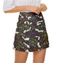 Footprints Path Mystery Unknown Mini Front Wrap Skirt View3