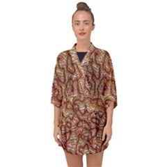 Mind Brain Thought Mental Half Sleeve Chiffon Kimono by Paksenen