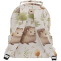 Hedgehog Mushroom Rounded Multi Pocket Backpack View3