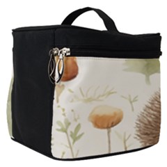 Hedgehog Mushroom Make Up Travel Bag (small) by Ndabl3x