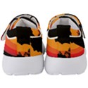 Forest Bear Silhouette Sunset Kids  Velcro Strap Shoes View4